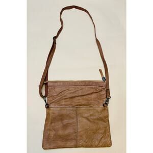 Micmacbags Women's Brown Leather Shoulder Tote Bag Crossbody with Fabric Lining